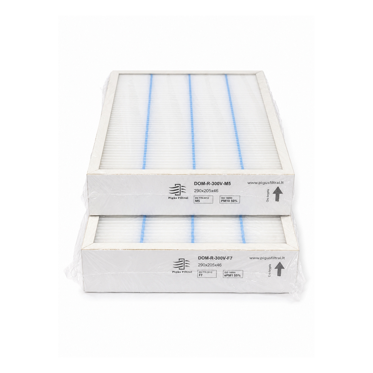 Filtrų komplektas M5+M5 arba F7+M5 rekuperatoriui Komfovent Domekt R 300 V