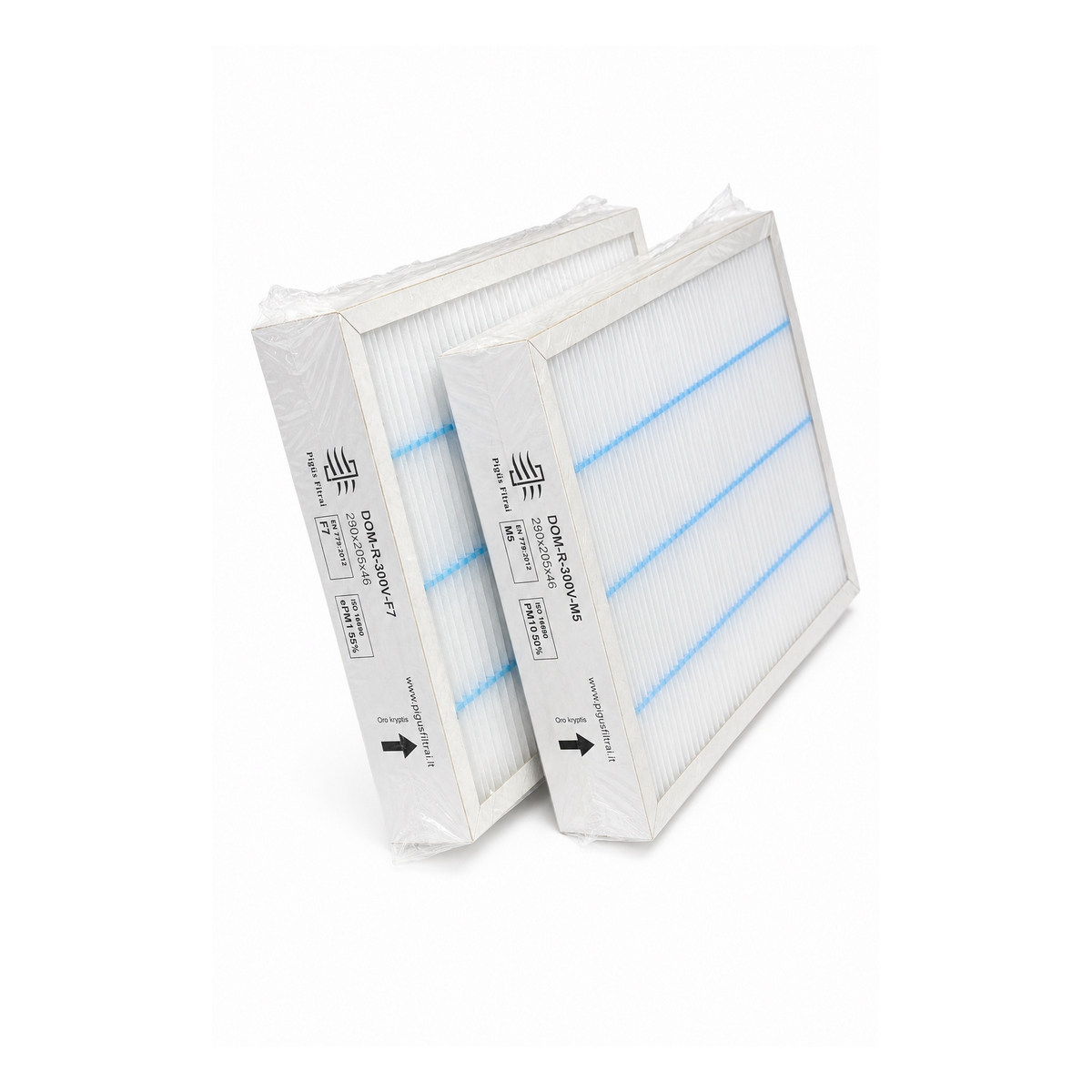 Filtrų komplektas M5+M5 arba F7+M5 rekuperatoriui Komfovent Domekt R 300 V