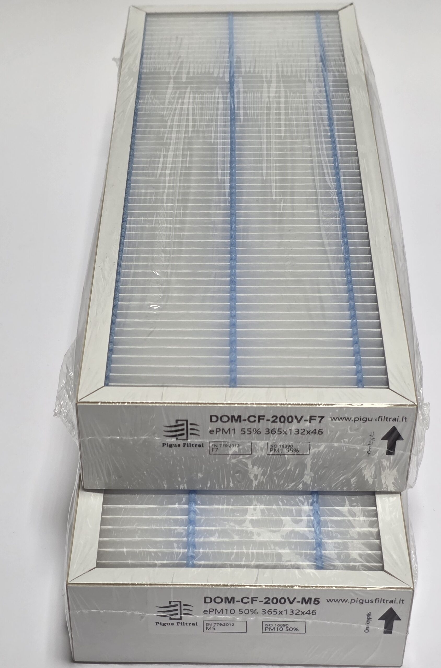 Filtrų komplektas Komfovent Domekt CF 200 V (260×232×46 mm)