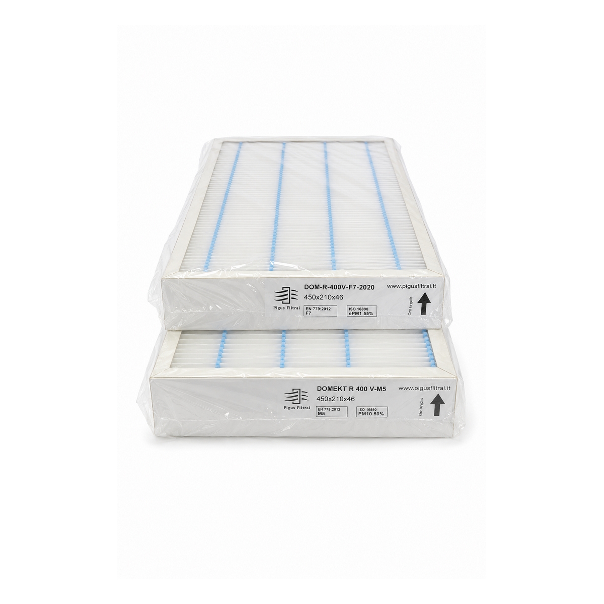 Filtrų komplektas M5+M5 arba F7+M5 rekuperatoriui Komfovent Domekt R 400 V