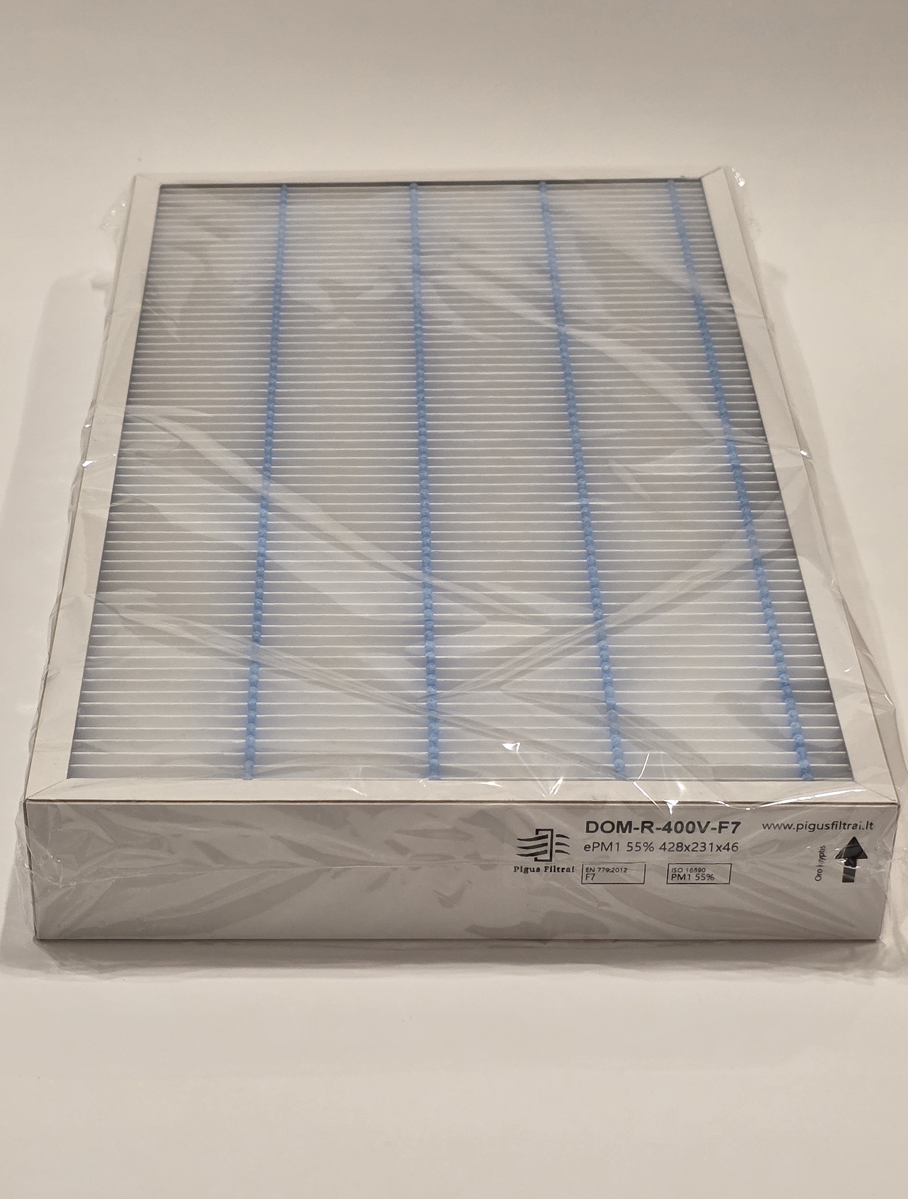 Filtras Komfovent Domekt R 400 V F7 (428×231×46 mm)