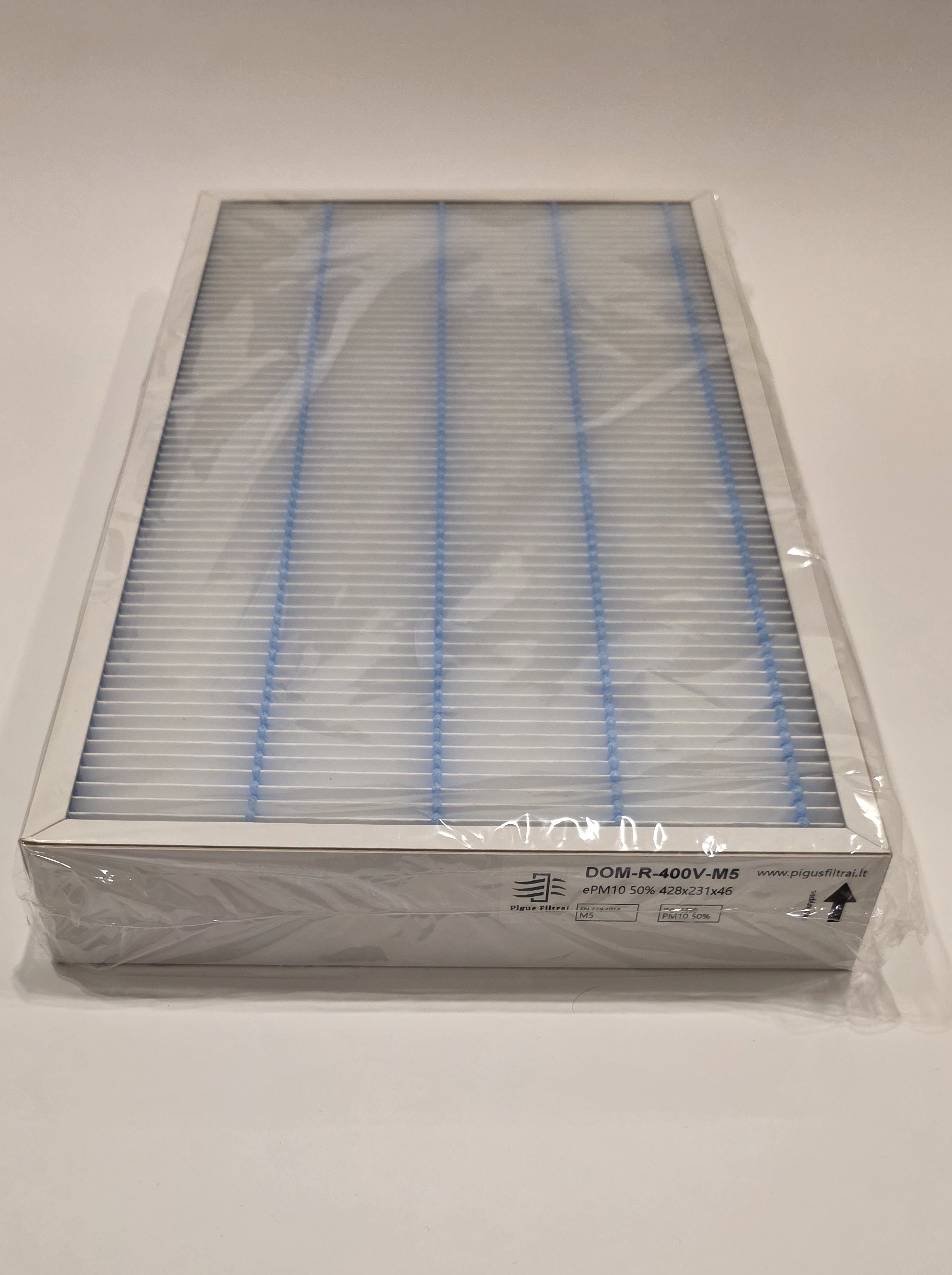 Filtras Komfovent Domekt R 400 V M5 (428×231×46 mm)