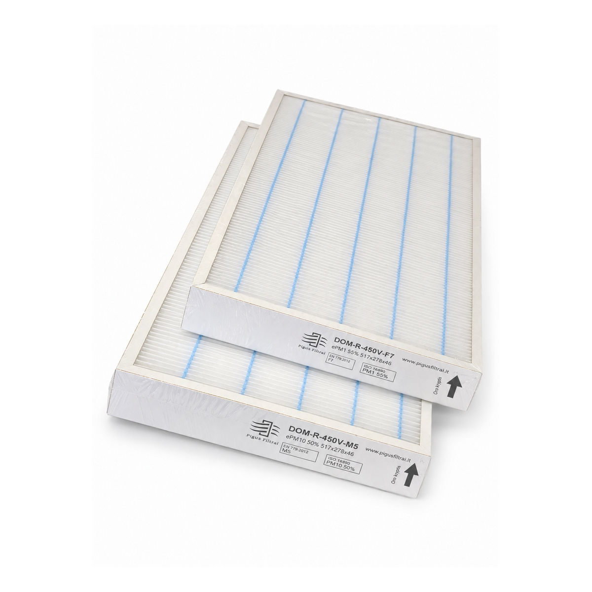 Filtrų komplektas M5+M5 arba F7+M5 rekuperatoriui Komfovent Domekt R 450 V