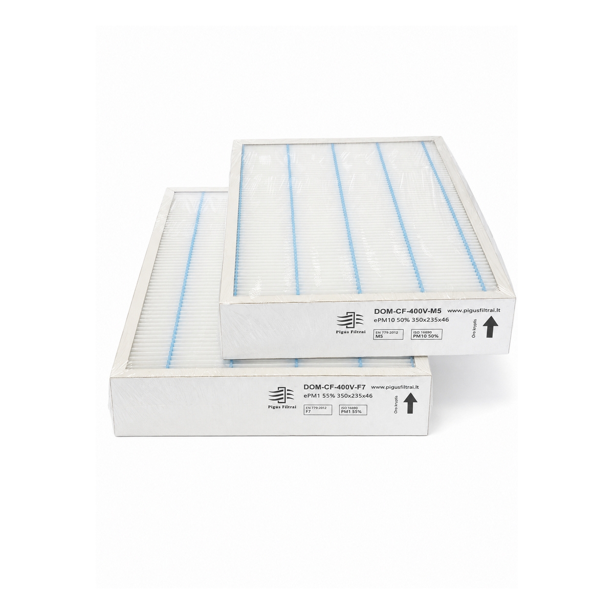 Filtrų komplektas M5+M5 arba F7+M5 rekuperatoriui Komfovent Domekt CF 400 V