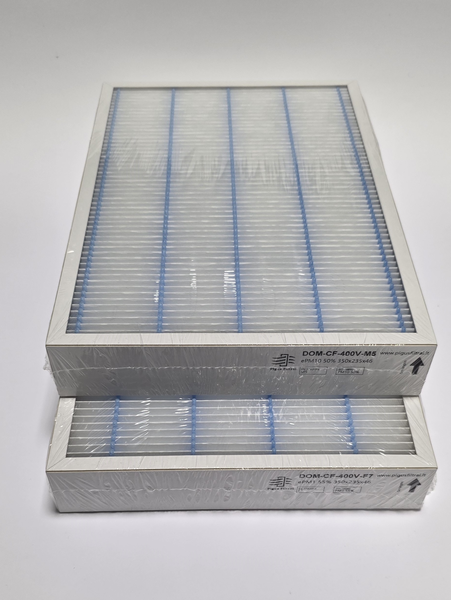 Filtrų komplektas Komfovent Domekt CF 400 V (350×235×46 mm)