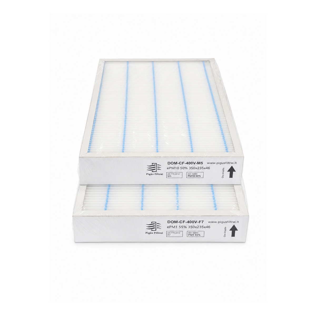 Filtrų komplektas M5+M5 arba F7+M5 rekuperatoriui Komfovent Domekt CF 400 V