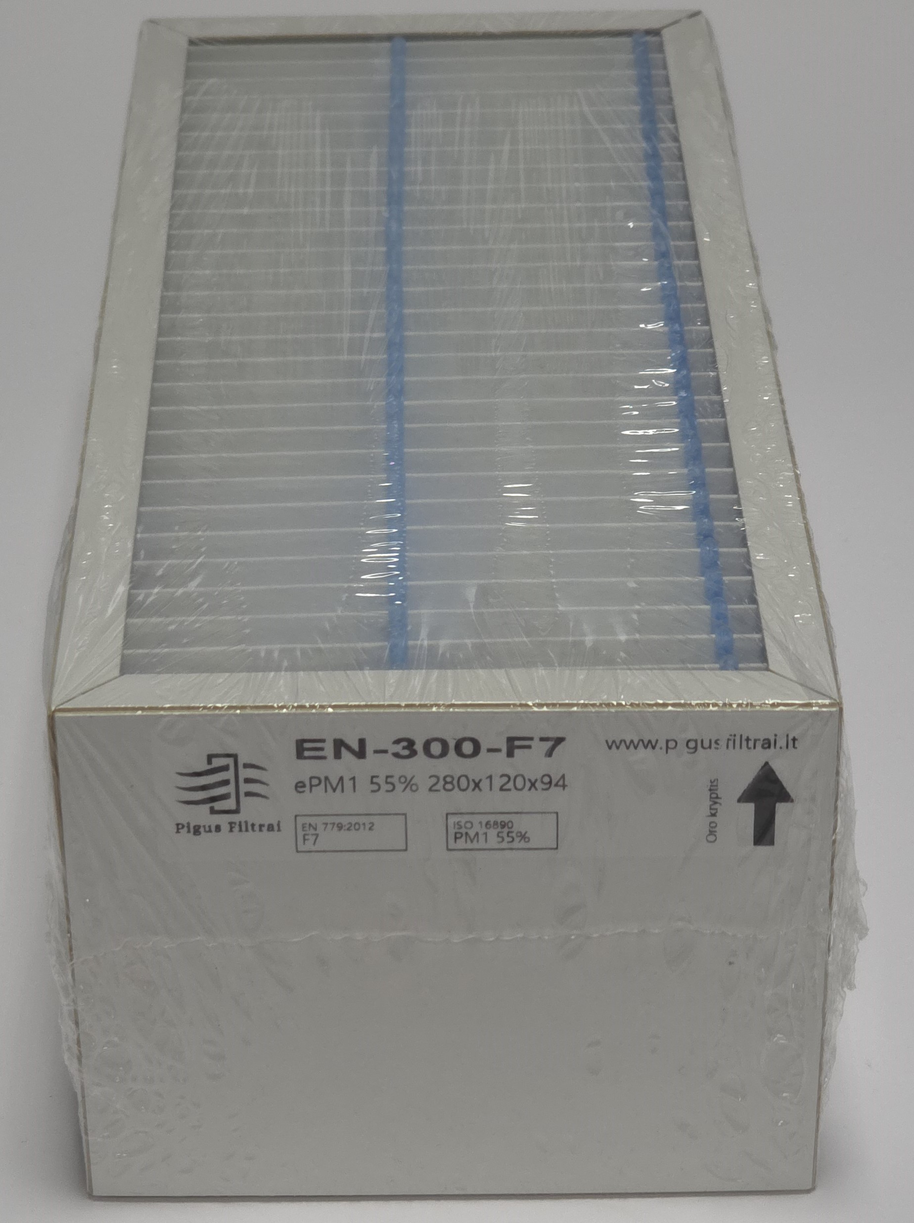 Filtrų komplektas F7+F7, rekuperatoriui Ensy AHU 200/300 (280x120x94)