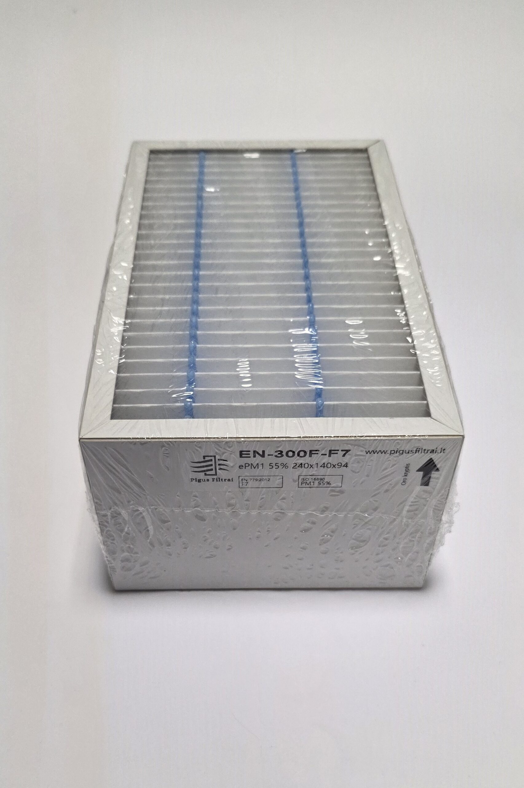 Filtrų komplektas F7+F7, rekuperatoriui Ensy AHU 300HH (240x140x94)