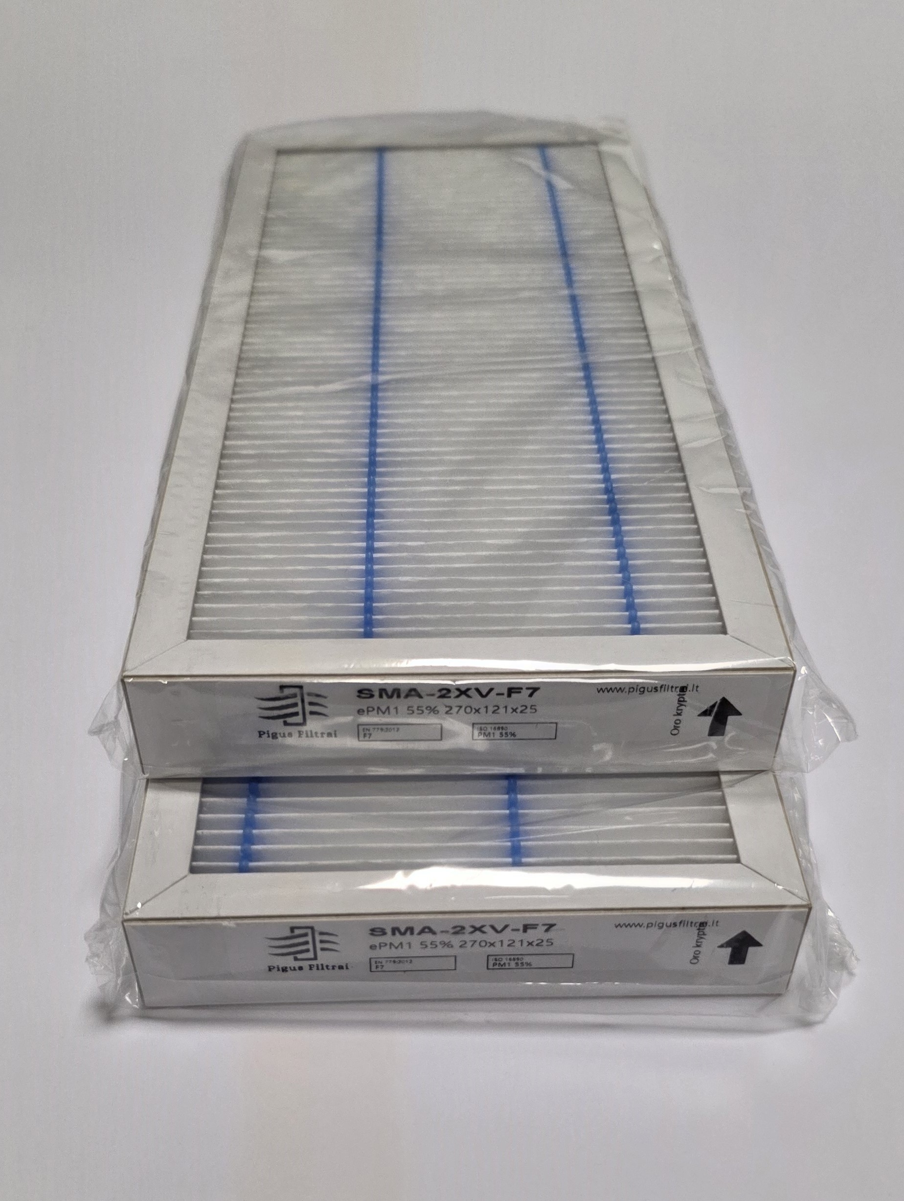 Filtrų komplektas Salda Smarty 2X V (270×121×25 mm / 270×187×25 mm)