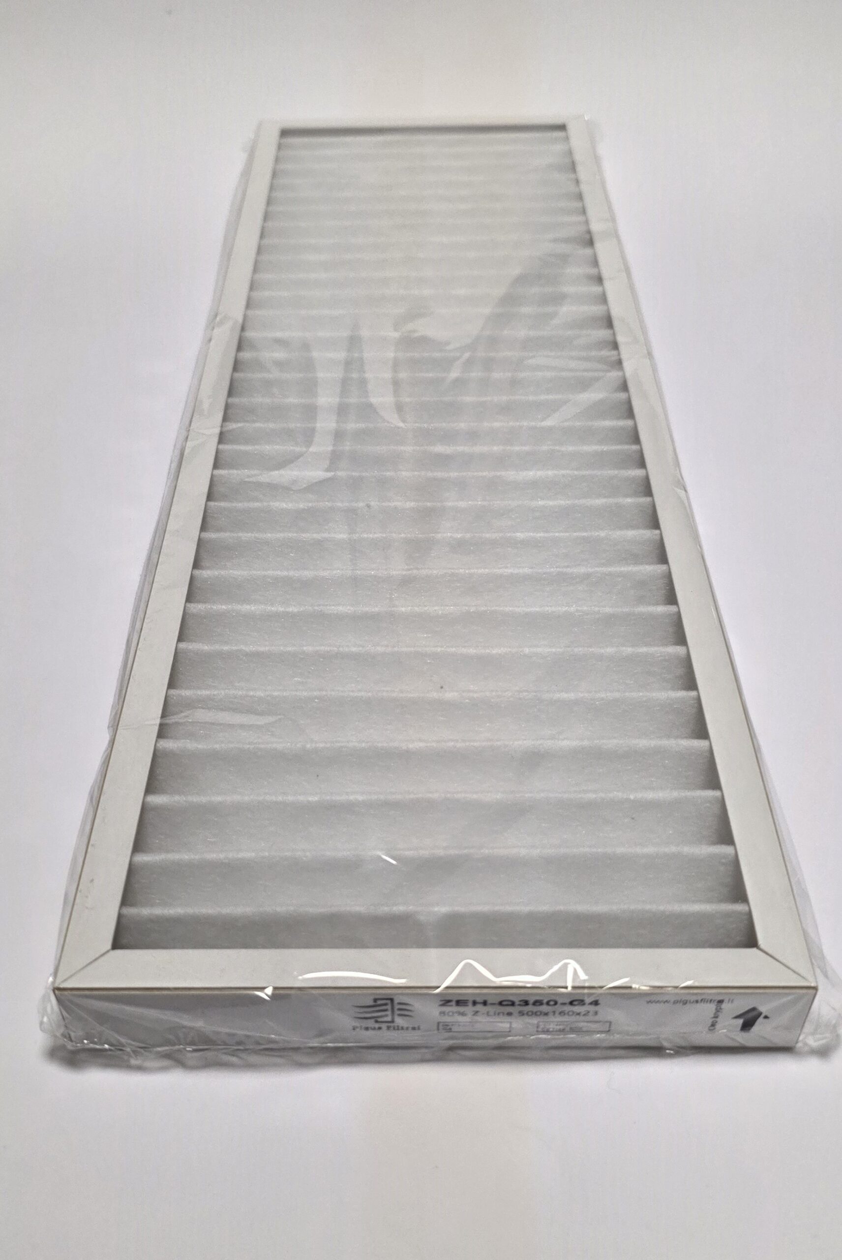 Filtras G4 ComfoAir Q350 / Q450 / Q600 (500×160×25 mm)