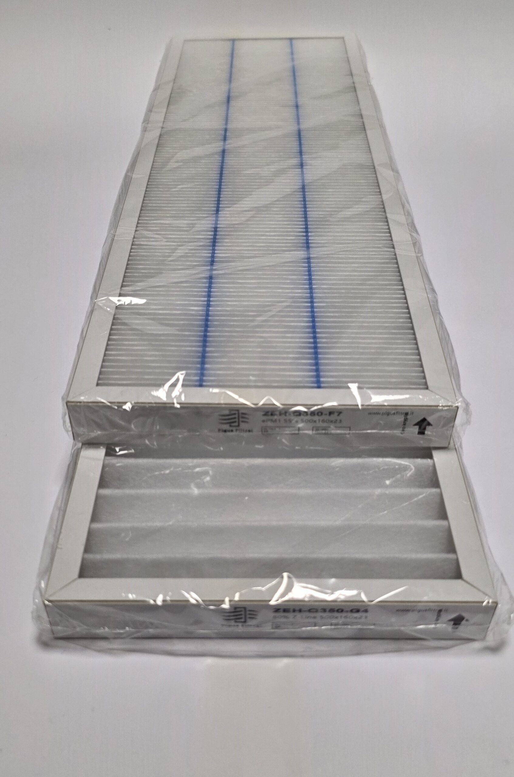 Filtrų komplektas F7+G4 ComfoAir Q350 / Q450 / Q600 (500×160×25 mm)